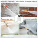 2150PSI Electric Pressure Washer 1.2GPM with 4 Quick Connect Nozzles and Foam Cannon