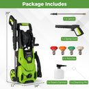 2150PSI Electric Pressure Washer 1.2GPM with 4 Quick Connect Nozzles and Foam Cannon
