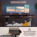 63 Inch x 24 Inch Electric Standing Desk with 2 Drawers