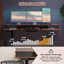 63 Inch x 24 Inch Electric Standing Desk with 2 Drawers