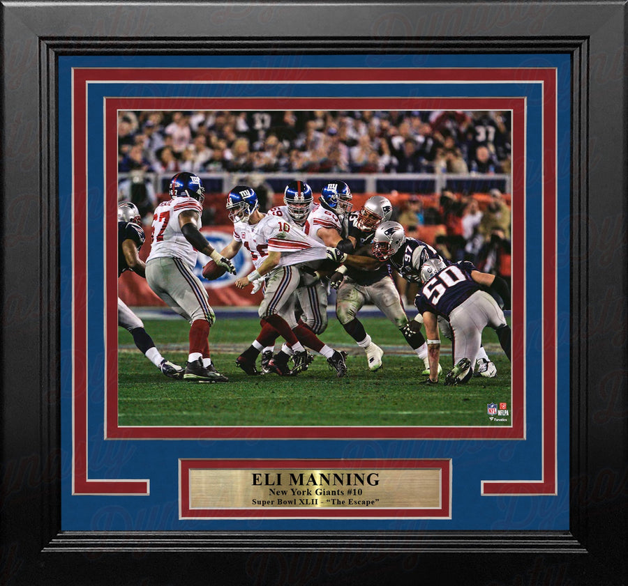 Eli Manning Super Bowl XLII Escape New York Giants 8
