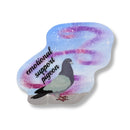 Emotional Support Pigeon Sticker | Vinyl Die Cut Decal