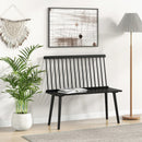 Entryway Bench for 2 with Spindle Back for Kitchen Dining Room Hallway