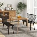 Entryway Bench for 2 with Spindle Back for Kitchen Dining Room Hallway