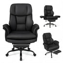 Big and Tall Office Chair with Retractable Footrest 500 lbs