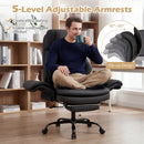 Big and Tall Office Chair with Retractable Footrest 500 lbs