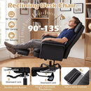 Big and Tall Office Chair with Retractable Footrest 500 lbs