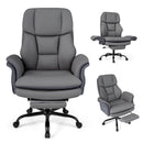 Big and Tall Office Chair with Retractable Footrest 500 lbs