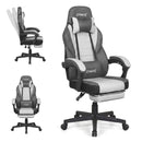 Ergonomic Video Game Chair with Headrest and Reclining Backrest