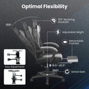 Ergonomic Video Game Chair with Headrest and Reclining Backrest