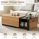 Extendable Coffee Table with Hidden Storage Compartment