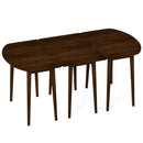 Extendable Dining Table Set with 2 Half-Round and 1 Rectangular Tables