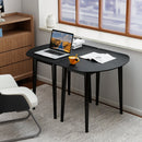 Extendable Dining Table Set with 2 Half-Round and 1 Rectangular Tables