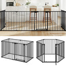 Extra Wide Baby Gate Fits 34.5-154" Openings 6-Panel Adjustable Pet Safety Fence