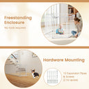 Extra Wide Baby Gate Fits 34.5-154" Openings 6-Panel Adjustable Pet Safety Fence