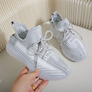 Coconut shoes for both men and women, summer breathable fly woven shoe covers, casual sports shoes, couple's mesh shoes
