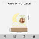 Personalized Twinkle Little Star Baby Photo Night Light | Moon, Stars, and Name | Custom Nursery Gift
