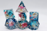 Sharp Edge Resin RPG Dice Set - Wildflower Bouquet