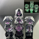 Sharp-Edged Glow in the Dark Liquid Core Dice