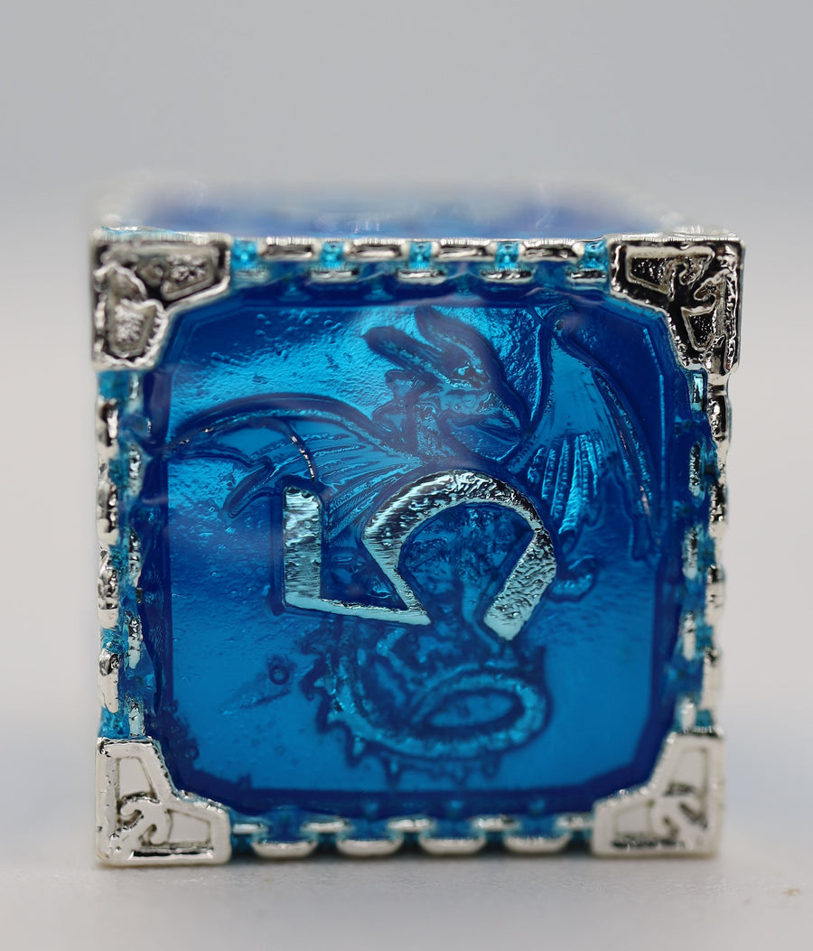 Chained Dragon: Oceanus - Metal RPG Dice Set