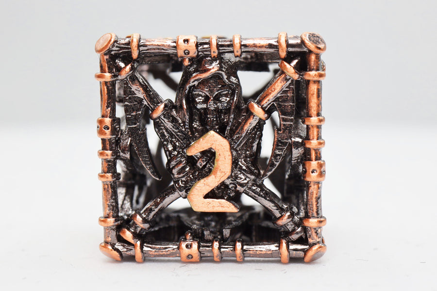 Grim Scythe: Copper - Metal RPG Dice Set