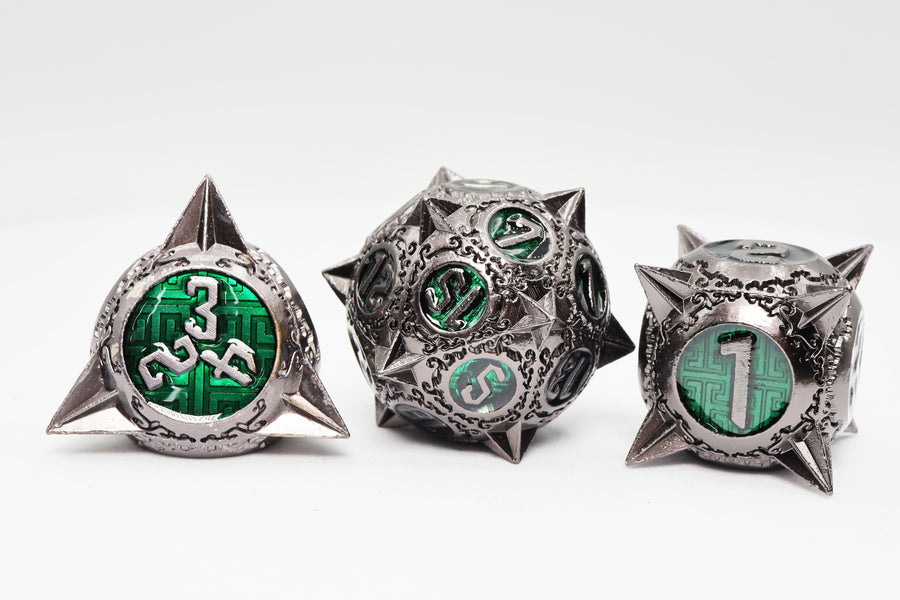 Meteor Storm: Hunter's Moon - Metal RPG Dice Set