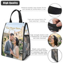 Personalized Photo Insulated Lunch Tote - Custom Photo Lunch Bag with Full-Width Photo Print for Work School and Outdoor Use