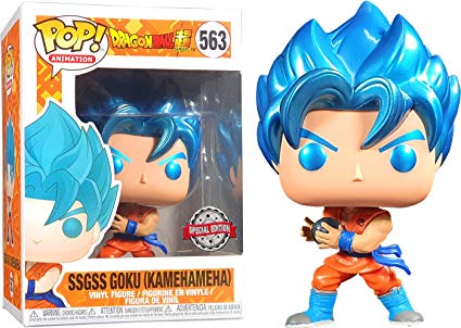Funko POP! Dragon Ball Super - SSGSS Goku (Kamehameha) Vinyl Figure #563 Special Edition Exclusive [READ DESCRIPTION]
