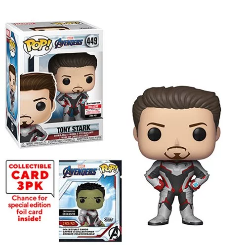 Funko POP! Avengers: Endgame - Tony Stark with Collector Cards #449 - Entertainment Earth Exclusive (NOT 100% MINT)