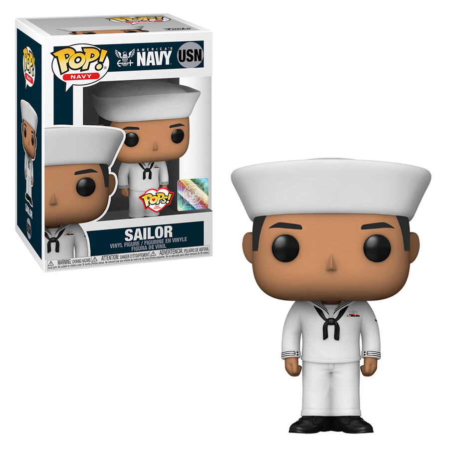 [PRE-ORDER] Funko POP! Pops! with Purpose: U.S. Navy - Service Dress White Uniform Male 2 Vinyl Figure