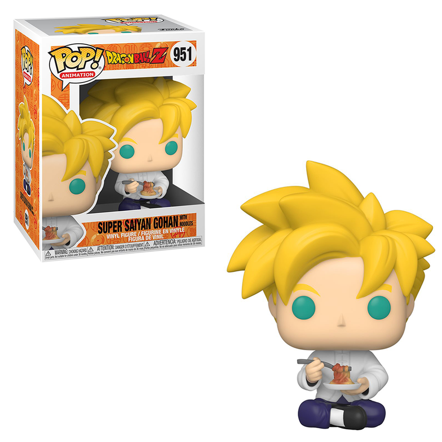 Funko POP! Dragon Ball Z S9 - Super Saiyan Gohan with Noodles Vinyl Figure #951