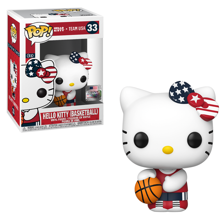 Funko POP! Hello Kitty Sports x Team USA - Basketball Hello Kitty Vinyl Figure #33