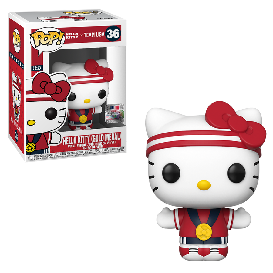 Funko POP! Hello Kitty Sports x Team USA - Gold Medal Hello Kitty Vinyl Figure #36