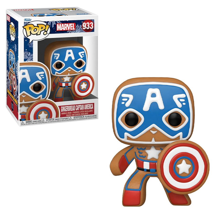 Funko POP! Marvel Holiday - Gingerbread Captain America Vinyl Figure #933