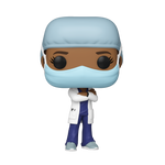 Funko POP! Heroes: Front Line Workers - Female (Blue Scrub with Coat) Vinyl Figure