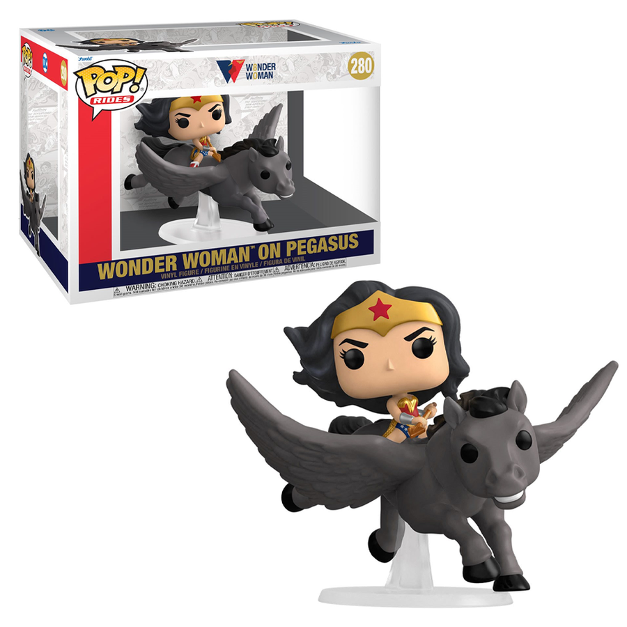 [PRE-ORDER] Funko POP! Deluxe: Wonder Woman 80th - Wonder Woman on Pegasus Vinyl Figure #280