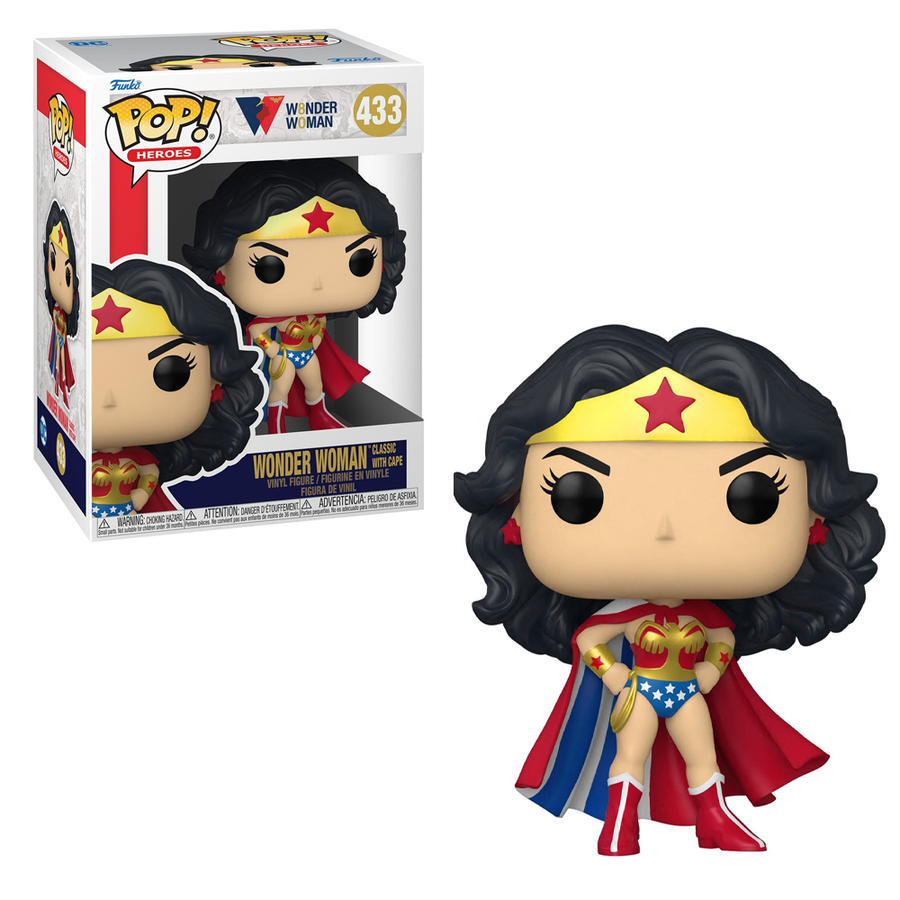 [PRE-ORDER] Funko POP! Wonder Woman 80th - Wonder Woman (Classic with Cape) Vinyl Figure #433