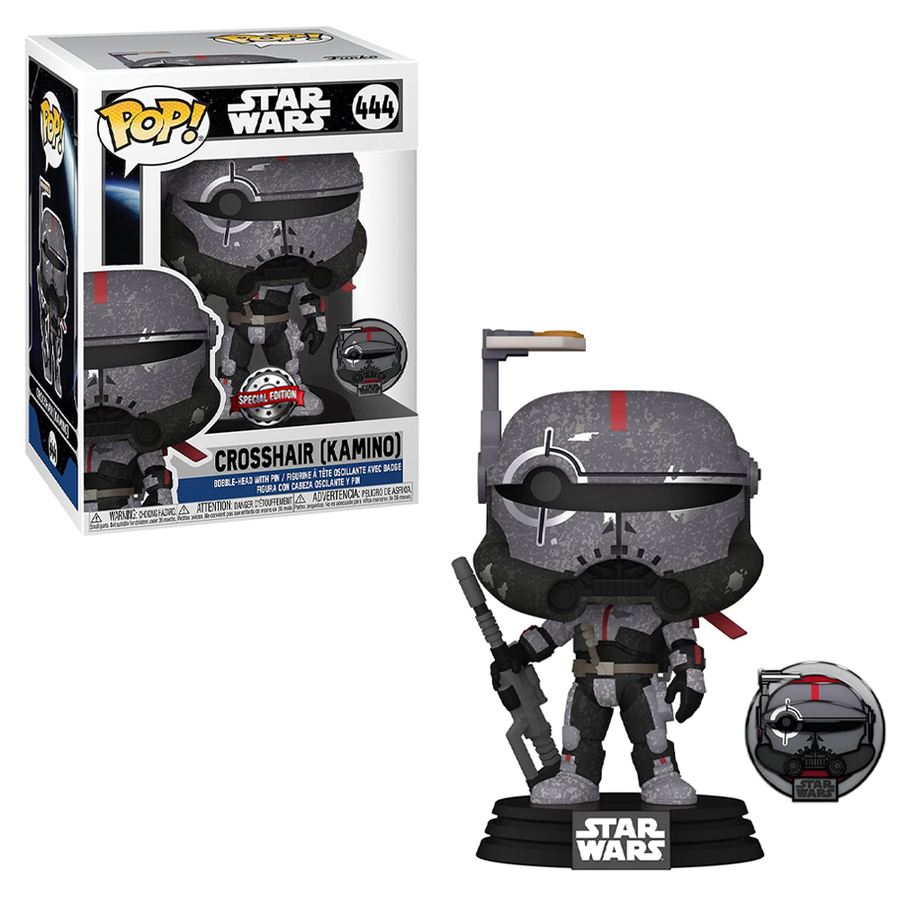 Funko POP! Star Wars: The Bad Batch - Crosshair Kamino with Pin Vinyl Figure #444 Special Edition Exclusive [READ DESCRIPTION]