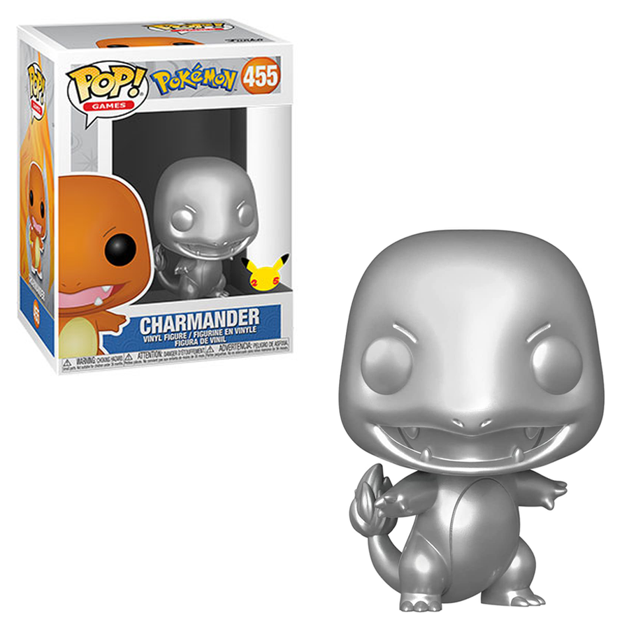 [PRE-ORDER] Funko POP! Pokemon - Silver Metallic Charmander Vinyl Figure #455