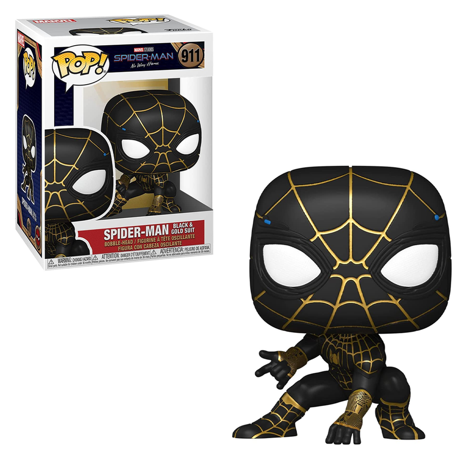 Funko POP! Marvel: Spider-Man No Way Home - Spider-Man (Black and Gold Suit) Vinyl Figure #911