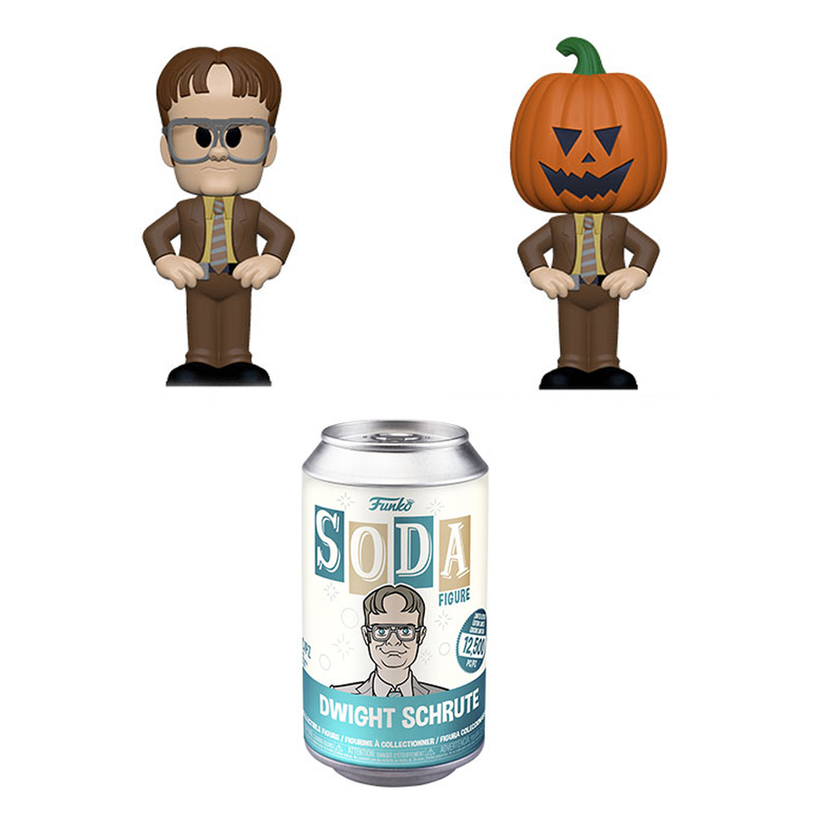 Funko Vinyl SODA: The Office- Dwight with Pumpkinhead Vinyl Figure