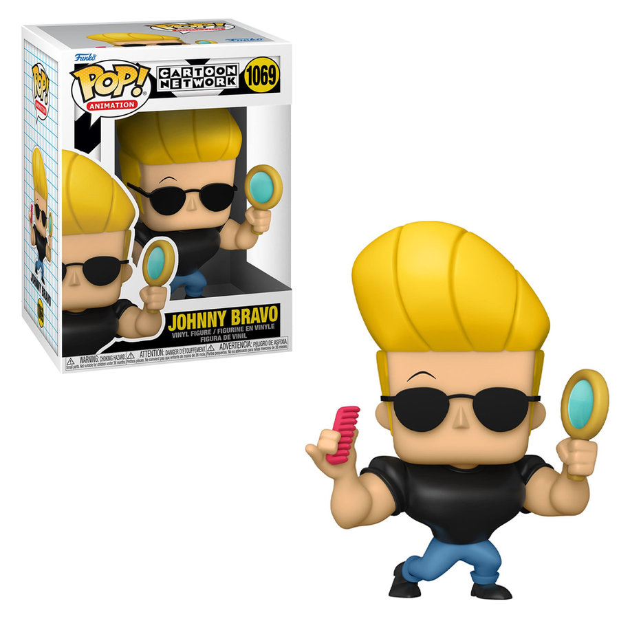 Funko POP! Johnny Bravo - Johnny Bravo with Mirror and Comb Vinyl Figure #1069