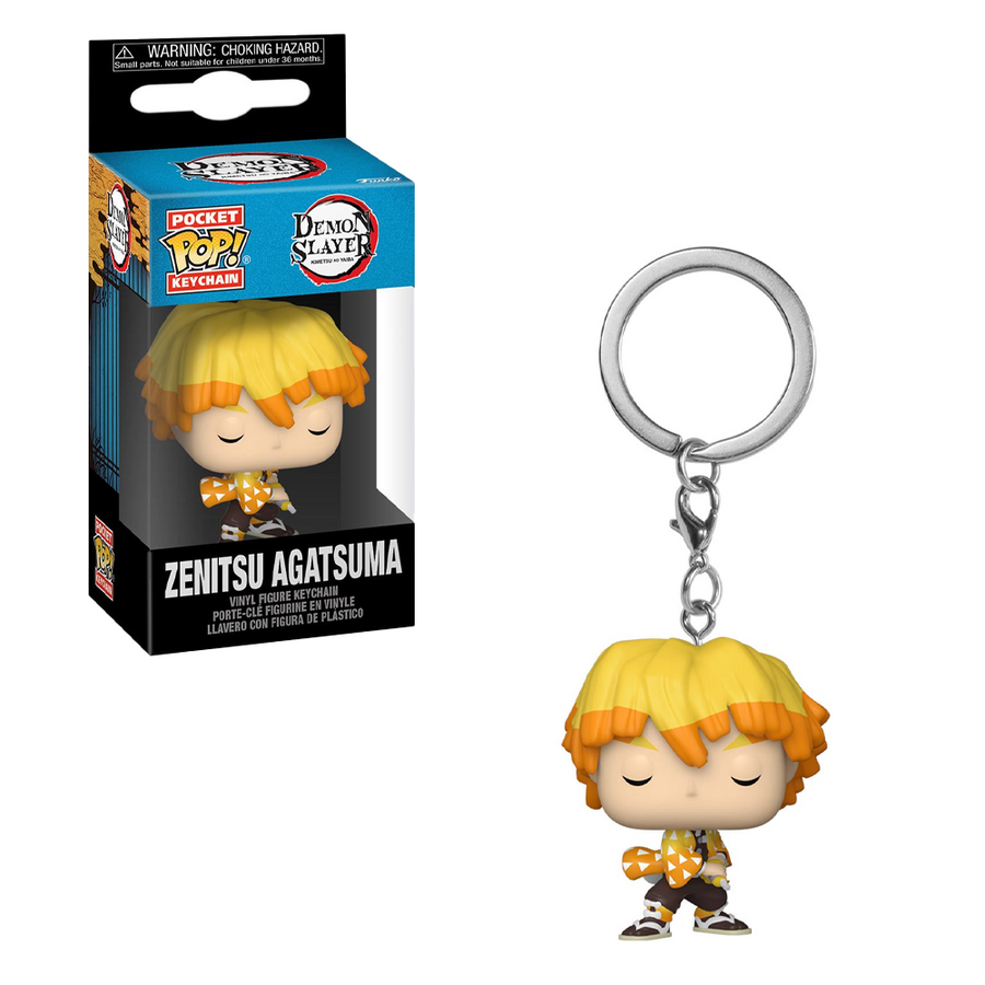 [PRE-ORDER] Funko POP! Keychain: Demon Slayer - Zenitsu Agatsuma Pocket Keychain