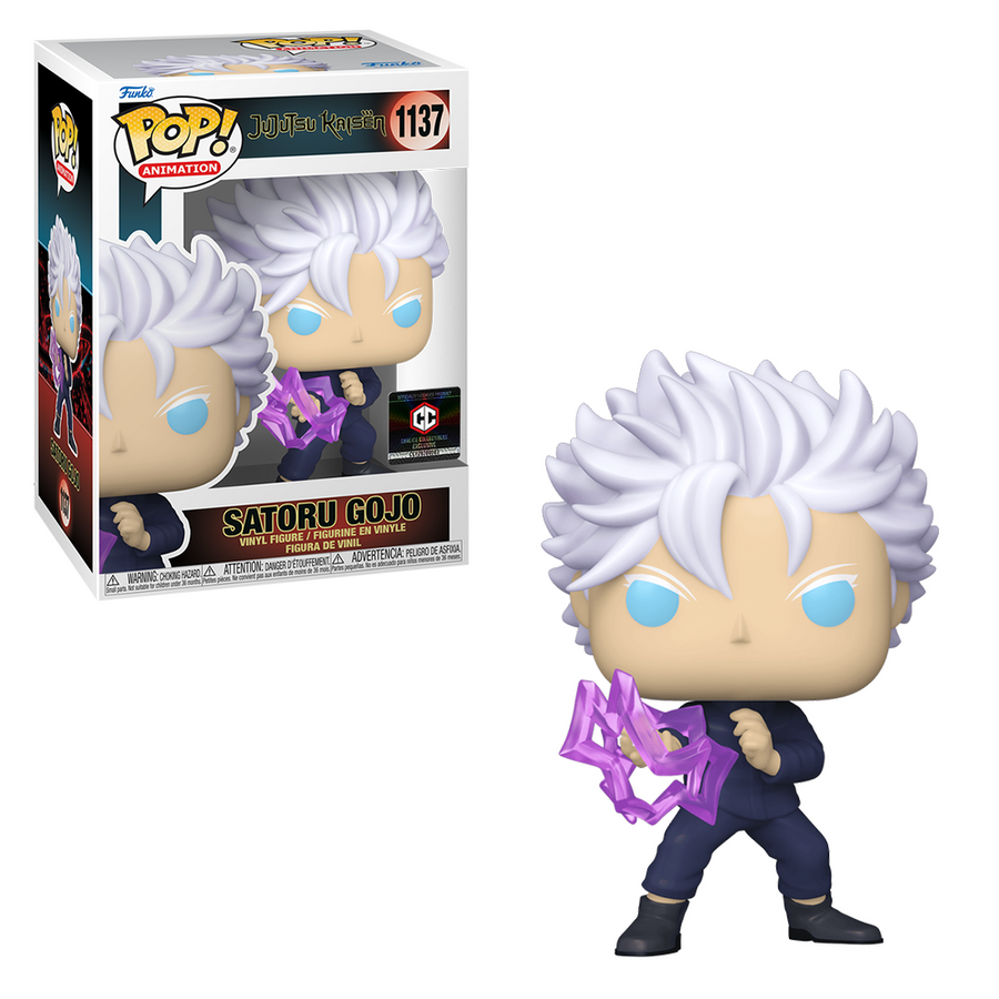 Funko POP! Jujutsu Kaisen - Satoru Gojo (Unmasked with Hollow Purple) Vinyl Figure #1137 Chalice Exclusive [READ DESCRIPTION]