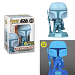 Funko POP! The Mandalorian - The Mandalorian Hologram (Glow in the Dark) Vinyl Figure #345 Entertainment Earth Exclusive [READ DESCRIPTION]