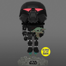 Funko POP! The Mandalorian - Dark Trooper with Grogu (Glow in the Dark) Vinyl Figure Entertainment Earth Exclusive [READ DESCRIPTION]