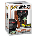 Funko POP! The Mandalorian - Dark Trooper with Grogu (Glow in the Dark) Vinyl Figure Entertainment Earth Exclusive [READ DESCRIPTION]