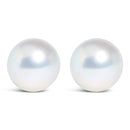14k White Gold 5-5.5MM Akoya Cultured Pearl Solitaire Stud Earrings