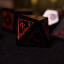 Fabled Mark Obsidian Stone Dice Set