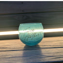 Fancy Another Roly Poly Blue Tinted Glass  | 13 oz.